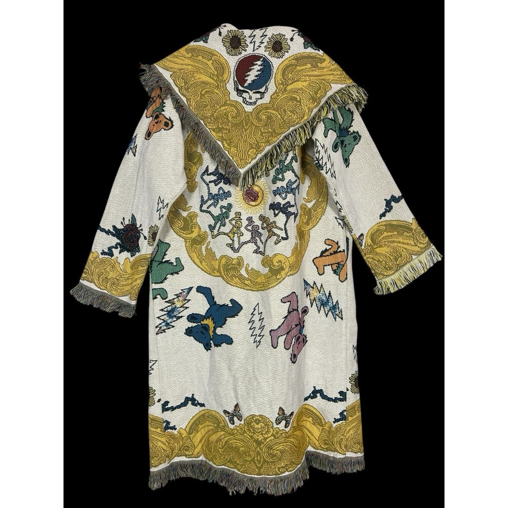 Grateful Dead Fabulous Blanket Yacht Coat Size M/L Deadhead Fringe Baroque RARE